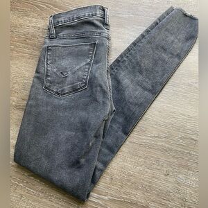 Hudson Natalie Super Skinny Jeans Grey Size 25